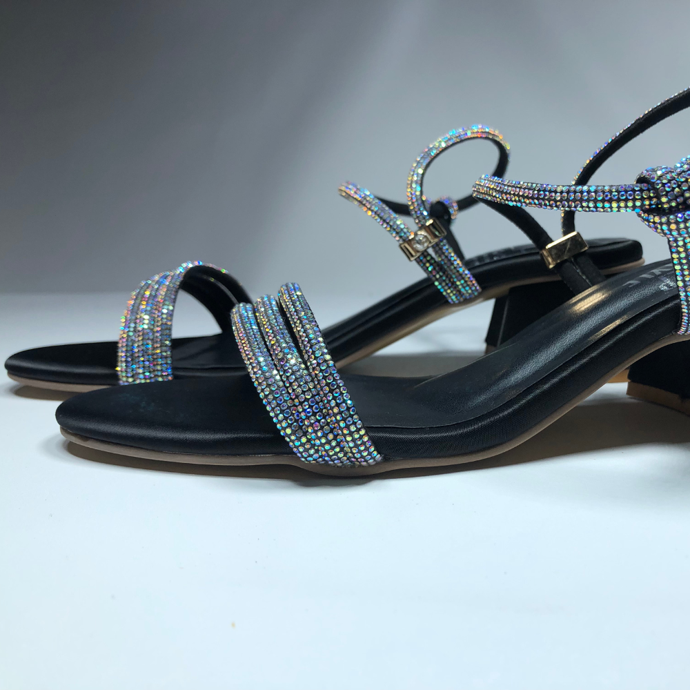 Elegant Rhinestone Embellished Ankle Strap Sandals – Step Style Store - Image 8