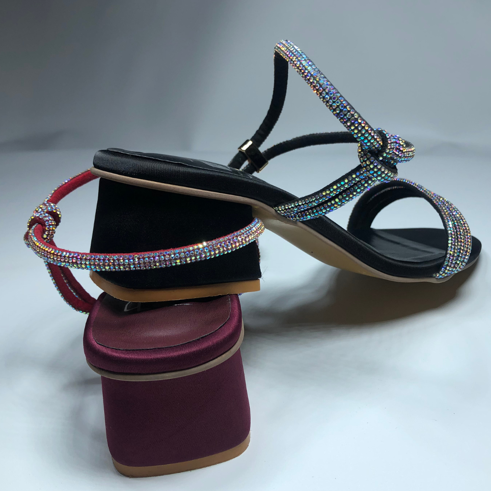 Elegant Rhinestone Embellished Ankle Strap Sandals – Step Style Store - Image 4