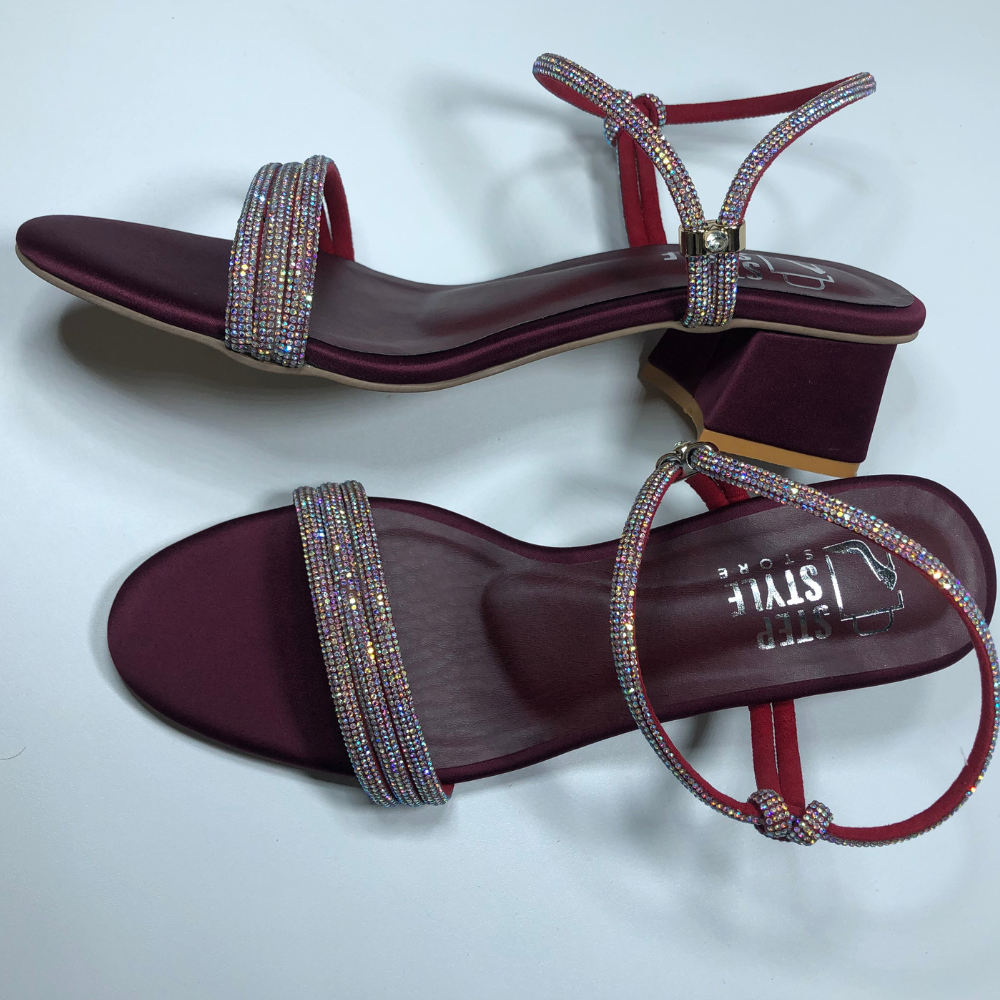 Elegant Rhinestone Embellished Ankle Strap Sandals – Step Style Store - Image 18