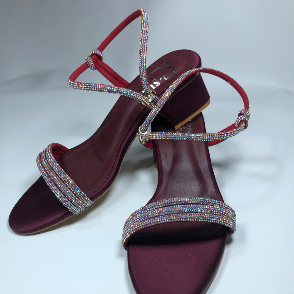 Elegant Rhinestone Embellished Ankle Strap Sandals – Step Style Store - Image 17