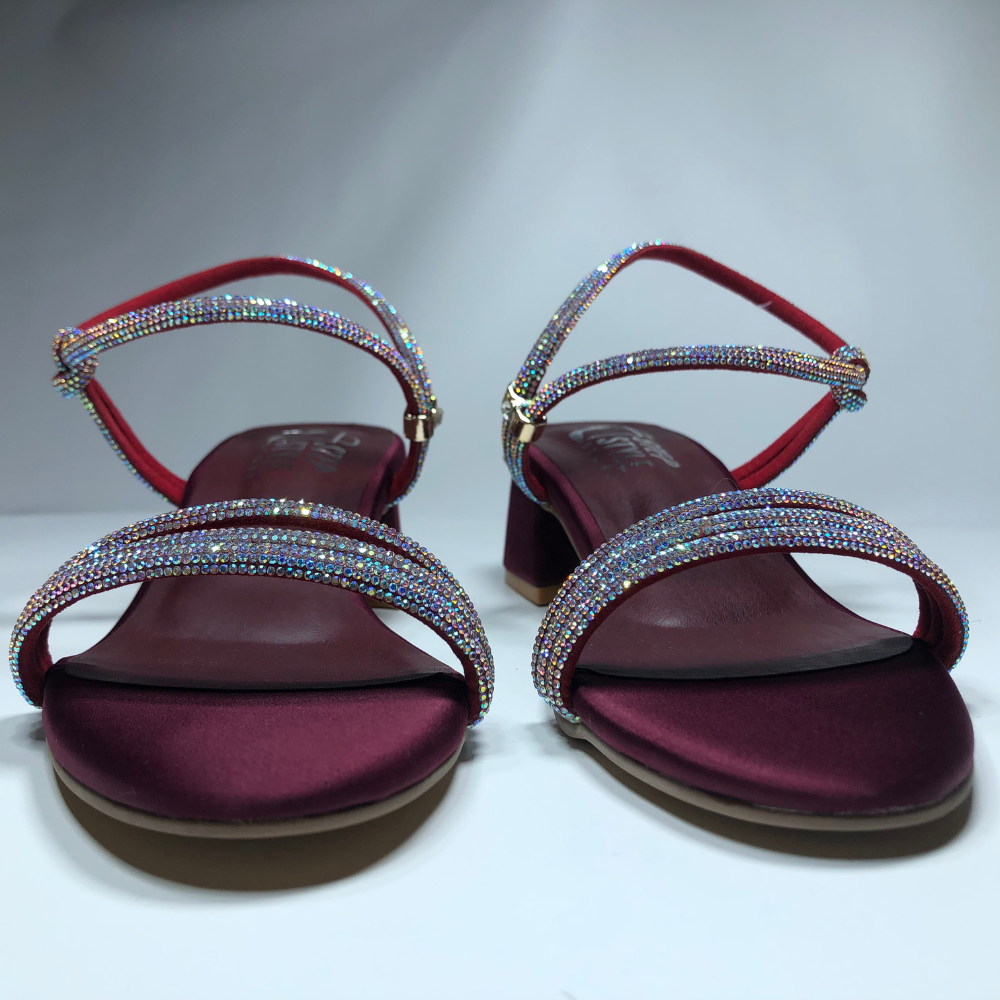 Elegant Rhinestone Embellished Ankle Strap Sandals – Step Style Store - Image 15