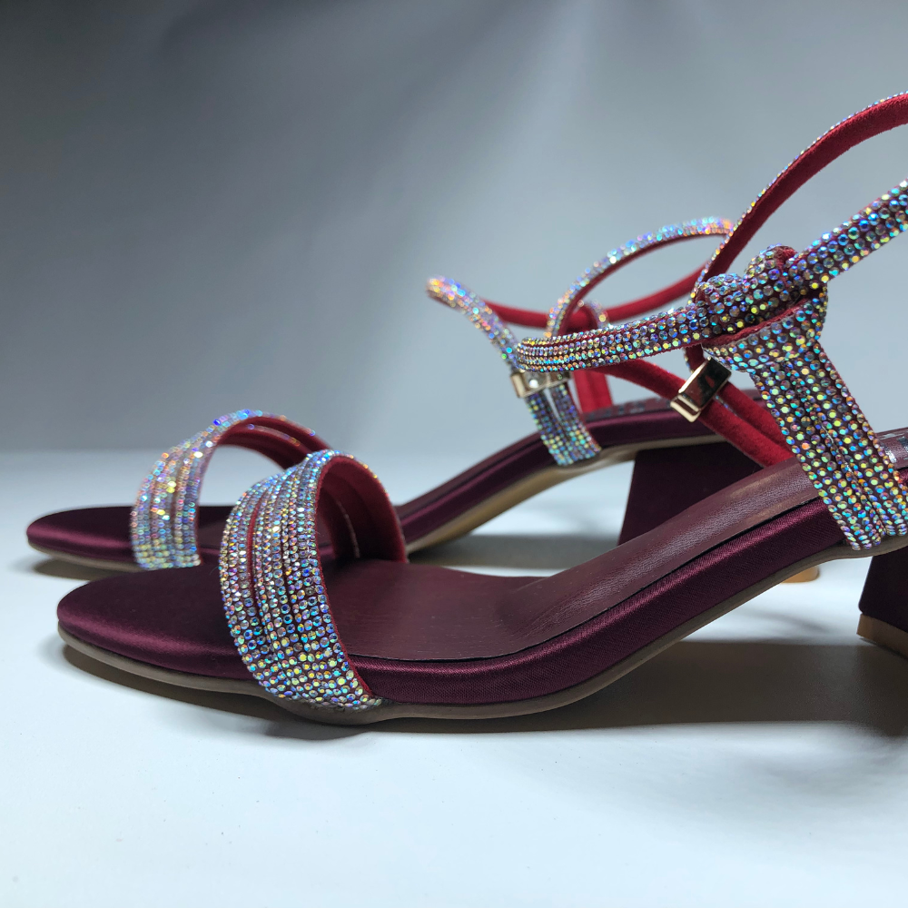 Elegant Rhinestone Embellished Ankle Strap Sandals – Step Style Store - Image 14