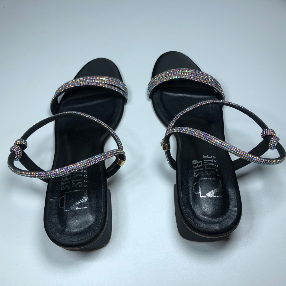 Elegant Rhinestone Embellished Ankle Strap Sandals – Step Style Store - Image 11